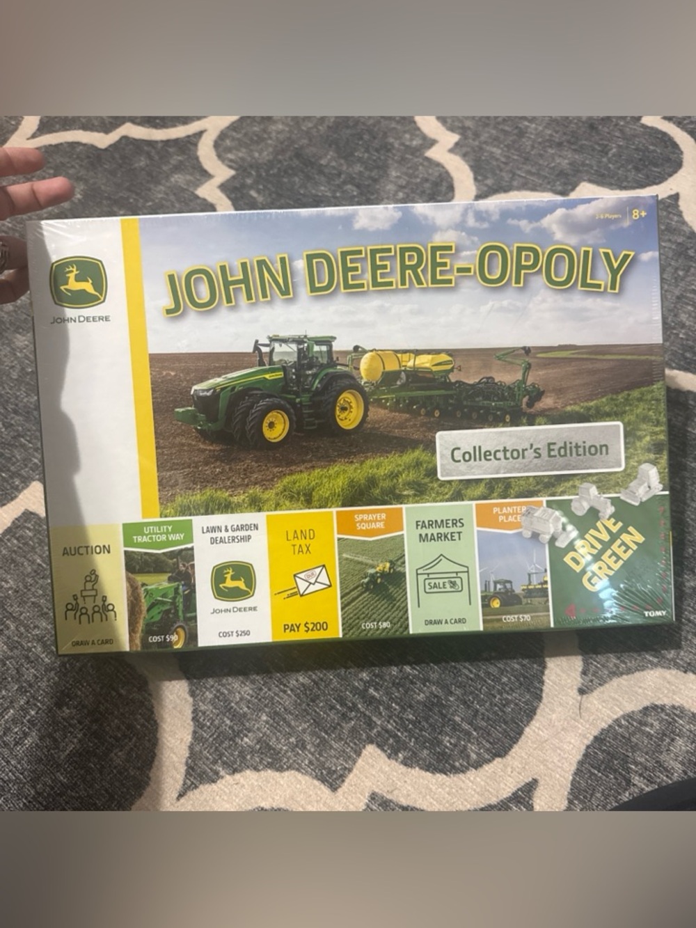 John Deere - Opoly Collector's Edition Board Game 2021 Farm Tractor - New Sealed